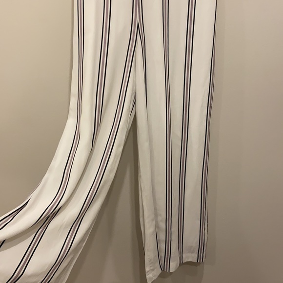 Dynamite white striped flowy pants - Picture 2 of 5
